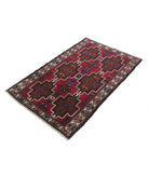 Baluch 2'1'' X 4'8'' Hand-Knotted Wool Rug 2'1'' x 4'8'' (63 X 140) / Red / N/A