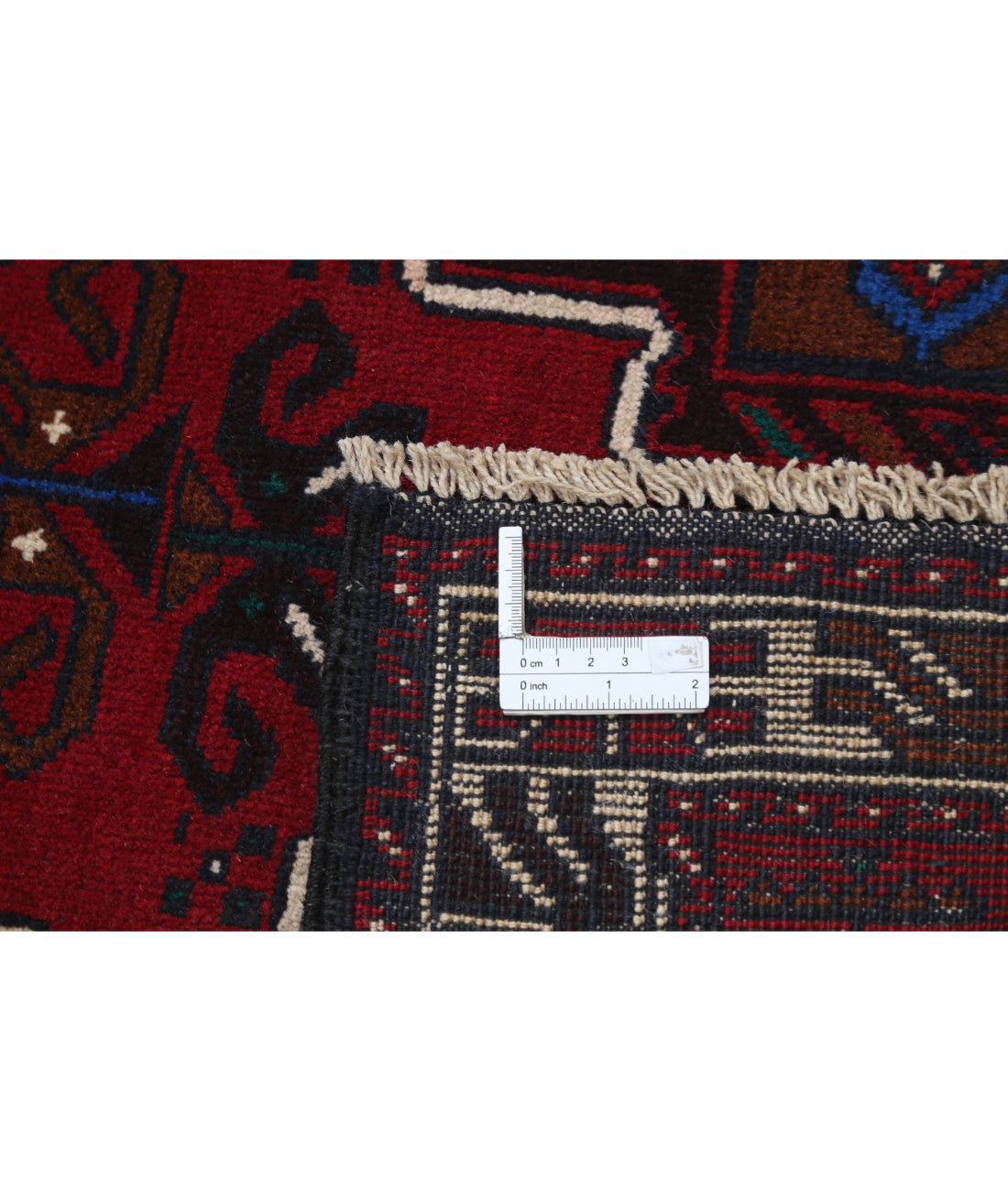 Baluch 2'1'' X 4'8'' Hand-Knotted Wool Rug 2'1'' x 4'8'' (63 X 140) / Red / N/A