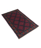 Baluch 2'10'' X 4'7'' Hand-Knotted Wool Rug 2'10'' x 4'7'' (85 X 138) / Red / N/A