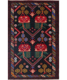 Baluch 2'11'' X 4'5'' Hand-Knotted Wool Rug 2'11'' x 4'5'' (88 X 133) / Red / N/A