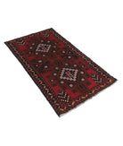 Baluch 2'9'' X 4'8'' Hand-Knotted Wool Rug 2'9'' x 4'8'' (83 X 140) / Red / N/A