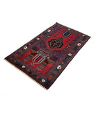 Baluch 2'9'' X 4'8'' Hand-Knotted Wool Rug 2'9'' x 4'8'' (83 X 140) / Red / N/A