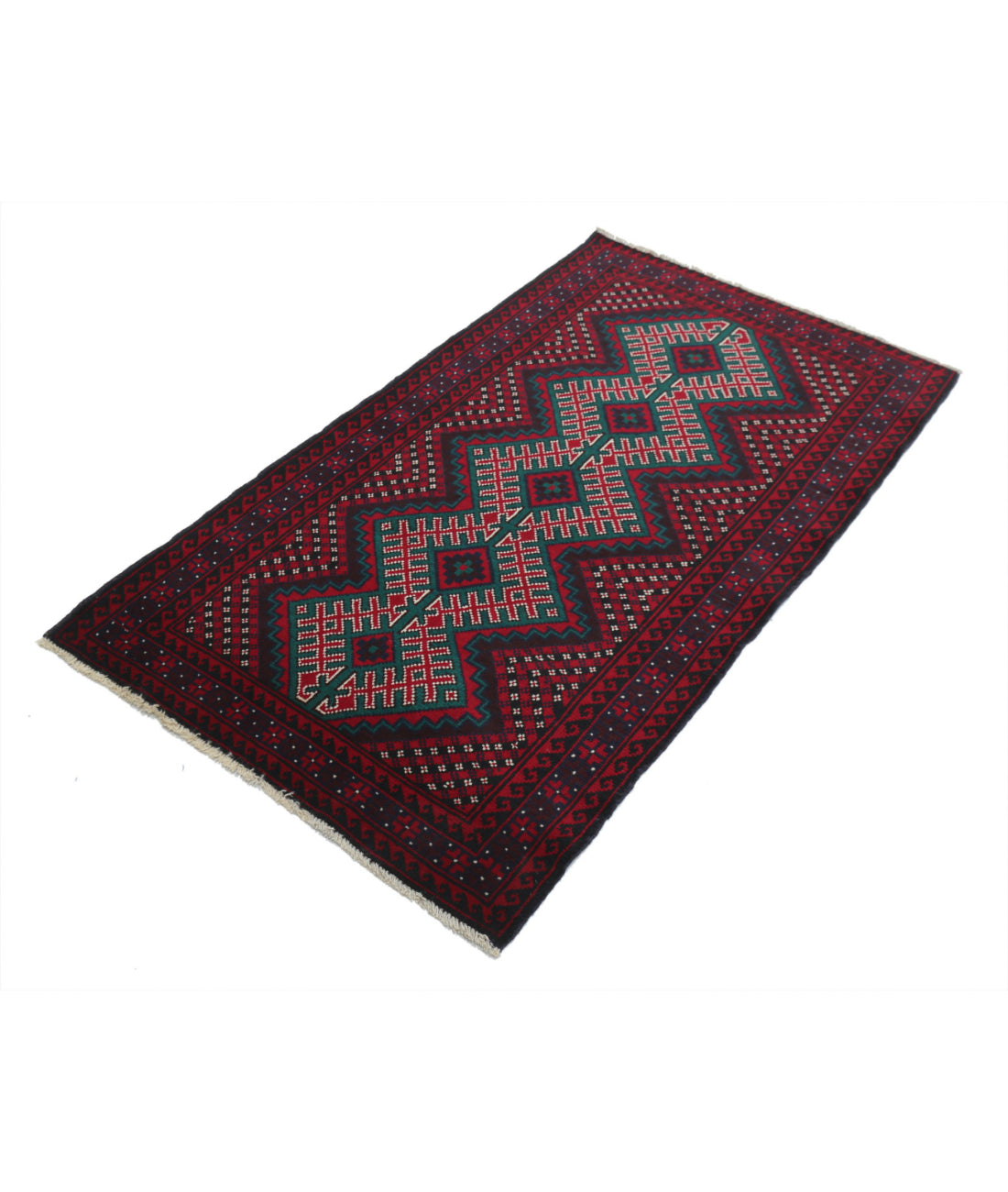 Baluch 2'11'' X 4'11'' Hand-Knotted Wool Rug 2'11'' x 4'11'' (88 X 148) / Red / N/A