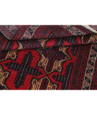 Baluch 2'9'' X 4'5'' Hand-Knotted Wool Rug 2'9'' x 4'5'' (83 X 133) / Red / N/A