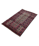 Baluch 3'0'' X 4'11'' Hand-Knotted Wool Rug 3'0'' x 4'11'' (90 X 148) / Red / N/A