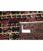 Baluch 3'0'' X 4'11'' Hand-Knotted Wool Rug 3'0'' x 4'11'' (90 X 148) / Red / N/A