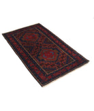 Baluch 2'11'' X 5'0'' Hand-Knotted Wool Rug 2'11'' x 5'0'' (88 X 150) / Red / N/A