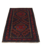 Baluch 2'11'' X 5'0'' Hand-Knotted Wool Rug 2'11'' x 5'0'' (88 X 150) / Red / N/A