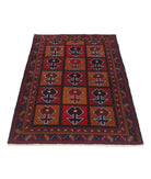 Baluch 2'11'' X 4'5'' Hand-Knotted Wool Rug 2'11'' x 4'5'' (88 X 133) / Red / N/A