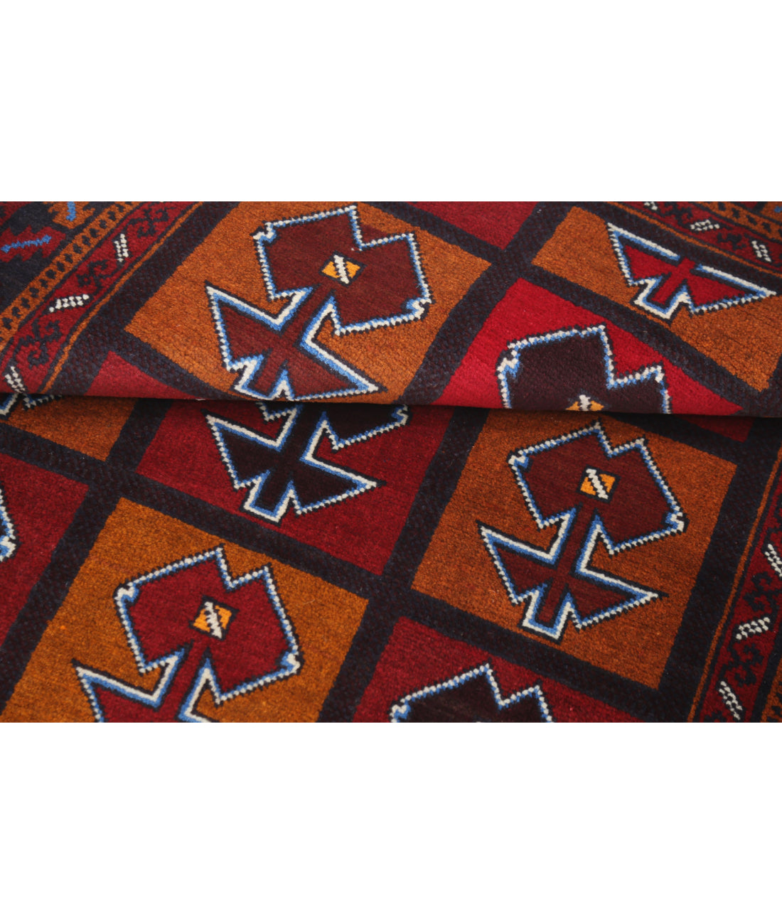 Baluch 2'11'' X 4'5'' Hand-Knotted Wool Rug 2'11'' x 4'5'' (88 X 133) / Red / N/A