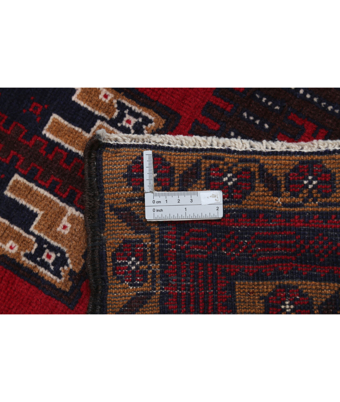 Baluch 3'2'' X 4'11'' Hand-Knotted Wool Rug 3'2'' x 4'11'' (95 X 148) / Red / N/A