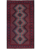 Baluch 2'10'' X 5'0'' Hand-Knotted Wool Rug 2'10'' x 5'0'' (85 X 150) / Red / N/A