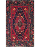 Baluch 2'10'' X 4'10'' Hand-Knotted Wool Rug 2'10'' x 4'10'' (85 X 145) / Red / N/A