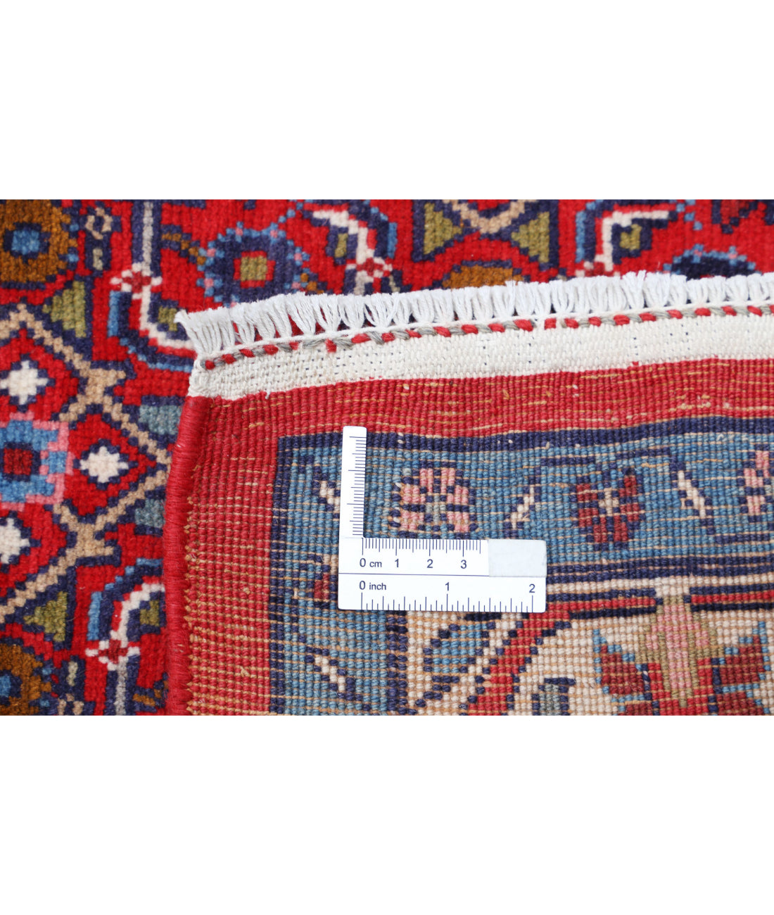 Bijar 6'9'' X 9'8'' Hand-Knotted Wool Rug 6'9'' x 9'8'' (203 X 290) / Red / Blue