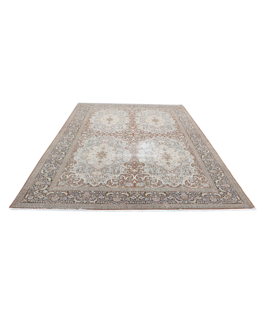 Bijar 7'9'' X 10'11'' Hand-Knotted Wool Rug 7'9'' x 10'11'' (233 X 328) / Brown / Black