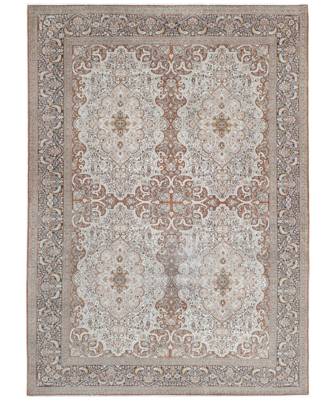 Bijar 7'9'' X 10'11'' Hand-Knotted Wool Rug 7'9'' x 10'11'' (233 X 328) / Brown / Black