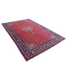 Bijar 6'5'' X 9'9'' Hand-Knotted Wool Rug 6'5'' x 9'9'' (193 X 293) / Red / Blue