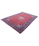 Bijar 6'5'' X 9'9'' Hand-Knotted Wool Rug 6'5'' x 9'9'' (193 X 293) / Red / Blue