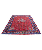 Bijar 6'5'' X 9'9'' Hand-Knotted Wool Rug 6'5'' x 9'9'' (193 X 293) / Red / Blue