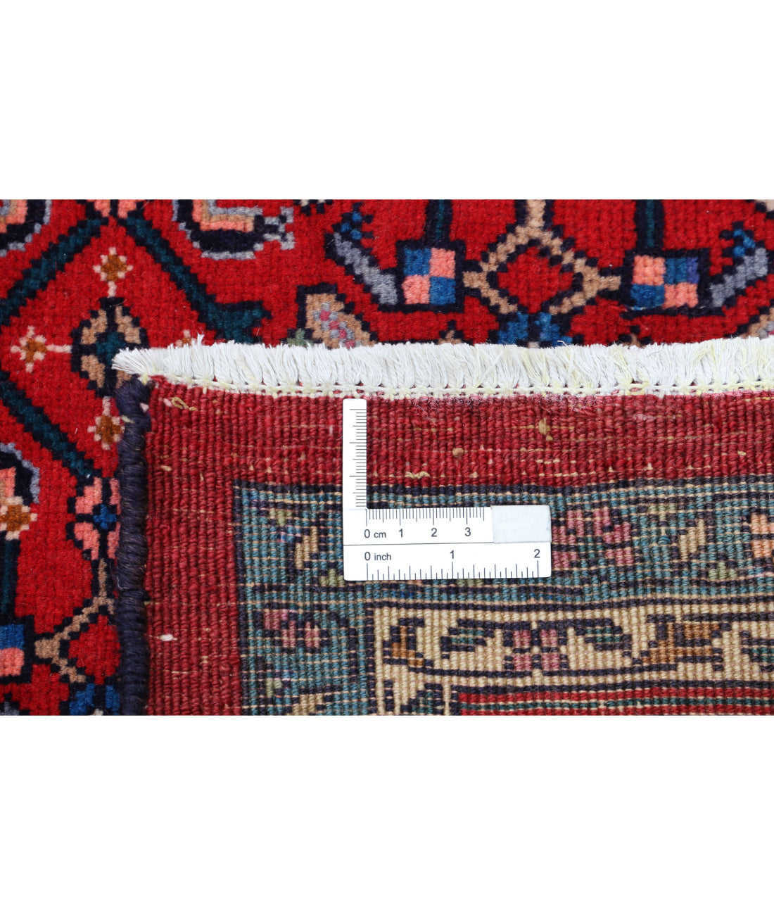 Bijar 6'5'' X 9'9'' Hand-Knotted Wool Rug 6'5'' x 9'9'' (193 X 293) / Red / Blue