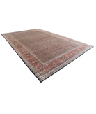 Bijar 11'8'' X 18'2'' Hand-Knotted Wool Rug 11'8'' x 18'2'' (273 X 353) / Blue / Red