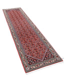 Bijar 2'6'' X 9'5'' Hand-Knotted Wool Rug 2'6'' x 9'5'' (75 X 283) / Rust / Ivory