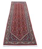 Bijar 2'5'' X 9'7'' Hand-Knotted Wool Rug 2'5'' x 9'7'' (73 X 288) / Red / Ivory