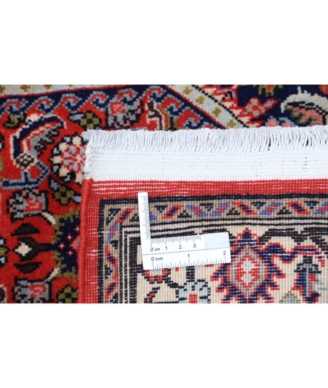 Bijar 2'5'' X 9'7'' Hand-Knotted Wool Rug 2'5'' x 9'7'' (73 X 288) / Red / Ivory