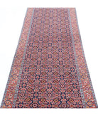 Bijar 2'9'' X 9'7'' Hand-Knotted Wool Rug 2'9'' x 9'7'' (83 X 288) / Blue / Red