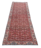 Bijar 2'6'' X 9'2'' Hand-Knotted Wool Rug 2'6'' x 9'2'' (75 X 275) / Red / Ivory