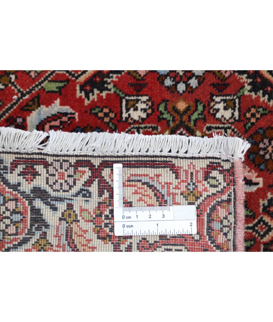 Bijar 2'6'' X 9'2'' Hand-Knotted Wool Rug 2'6'' x 9'2'' (75 X 275) / Red / Ivory