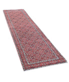 Bijar 2'8'' X 9'2'' Hand-Knotted Wool Rug 2'8'' x 9'2'' (80 X 275) / Blue / Red