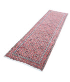 Bijar 2'8'' X 9'2'' Hand-Knotted Wool Rug 2'8'' x 9'2'' (80 X 275) / Blue / Red