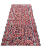 Bijar 2'8'' X 9'2'' Hand-Knotted Wool Rug 2'8'' x 9'2'' (80 X 275) / Blue / Red