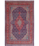 Bijar 6'7'' X 10'7'' Hand-Knotted Wool Rug 6'7'' x 10'7'' (198 X 318) / Blue / Red