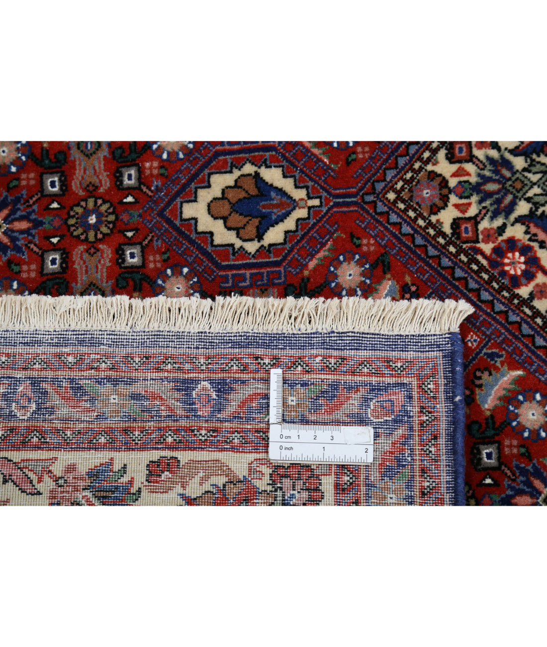 Bijar 6'8'' X 9'11'' Hand-Knotted Wool Rug 6'8'' x 9'11'' (200 X 298) / Red / Ivory