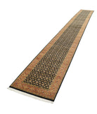 Heritage 2'6'' X 19'4'' Hand-Knotted Wool Rug 2'6'' x 19'4'' (243 X 340) / Black / Rust