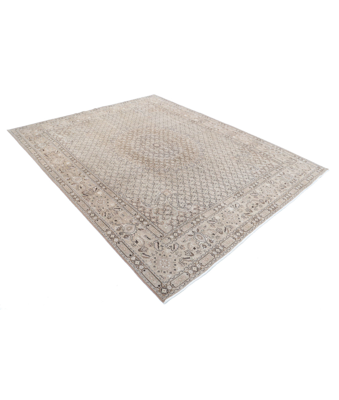 Bijar 7'9'' X 9'7'' Hand-Knotted Wool Rug 7'9'' x 9'7'' (233 X 288) / Taupe / Brown