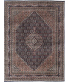 Bijar 9'8'' X 12'10'' Hand-Knotted Wool Rug 9'8'' x 12'10'' (290 X 385) / Blue / Peach