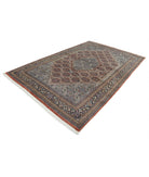 Bijar 6'7'' X 9'11'' Hand-Knotted Wool Rug 6'7'' x 9'11'' (198 X 298) / Rust / Blue