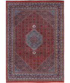 Bijar 7'3'' X 10'3'' Hand-Knotted Wool Rug 7'3'' x 10'3'' (218 X 308) / Red / Blue