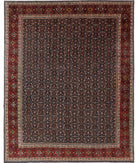 Bijar 9'11'' X 13'4'' Hand-Knotted Wool Rug 9'11'' x 13'4'' (298 X 400) / Blue / Red