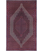 Bijar 6'8'' X 10'11'' Hand-Knotted Wool Rug 6'8'' x 10'11'' (200 X 328) / Blue / Red