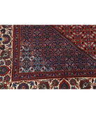 Bijar 6'6'' X 9'9'' Hand-Knotted Wool-Silk Rug 6'6'' x 9'9'' (195 X 293) / Red / Ivory