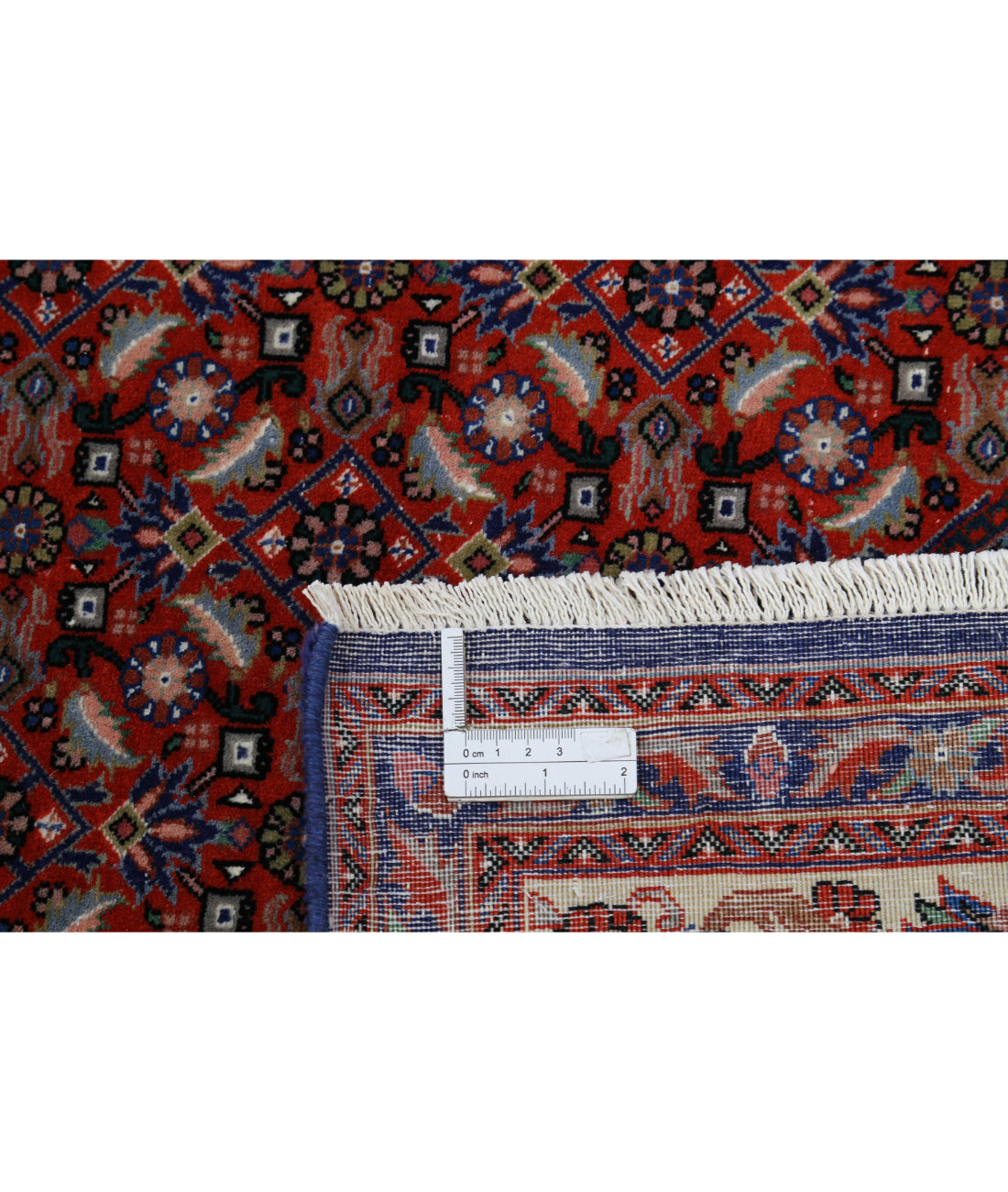 Bijar 6'7'' X 9'9'' Hand-Knotted Wool-Silk Rug 6'7'' x 9'9'' (198 X 293) / Red / Ivory