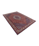 Bijar 6'7'' X 9'9'' Hand-Knotted Wool-Silk Rug 6'7'' x 9'9'' (198 X 293) / Red / Ivory