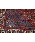 Bijar 6'7'' X 9'9'' Hand-Knotted Wool-Silk Rug 6'7'' x 9'9'' (198 X 293) / Red / Ivory