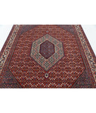 Bijar 6'7'' X 9'9'' Hand-Knotted Wool-Silk Rug 6'7'' x 9'9'' (198 X 293) / Red / Ivory