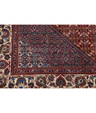 Bijar 6'7'' X 9'9'' Hand-Knotted Wool-Silk Rug 6'7'' x 9'9'' (198 X 293) / Red / Ivory