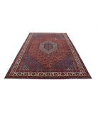 Bijar 6'7'' X 9'10'' Hand-Knotted Wool-Silk Rug 6'7'' x 9'10'' (198 X 295) / Red / Ivory